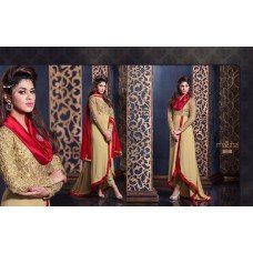 2302 GOLD AND RED HARMAN BY MAISHA PARTY WEAR SHALWAR KAMEEZ SUIT
